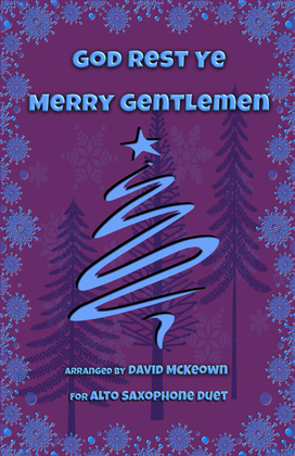 Book cover for God Rest Ye Merry Gentlemen, Jazz Style, for Alto Saxophone Duet