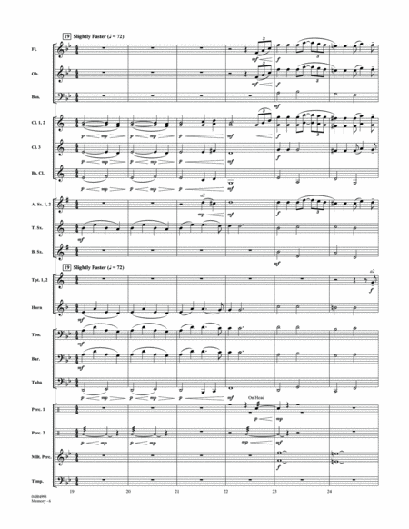 Memory (from Cats) (arr. Johnnie Vinson) - Conductor Score (Full Score)