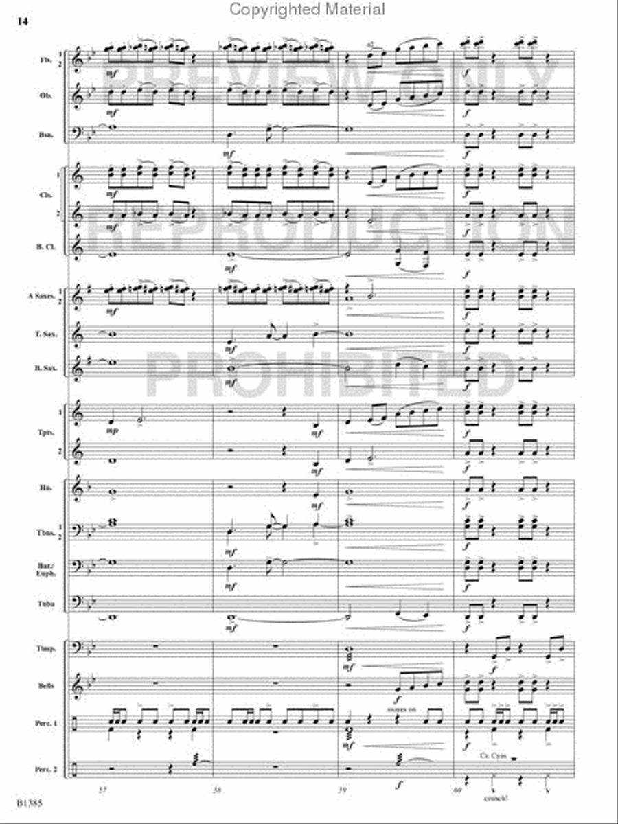 Krakatoa Concert Band scores gallery preview page 13