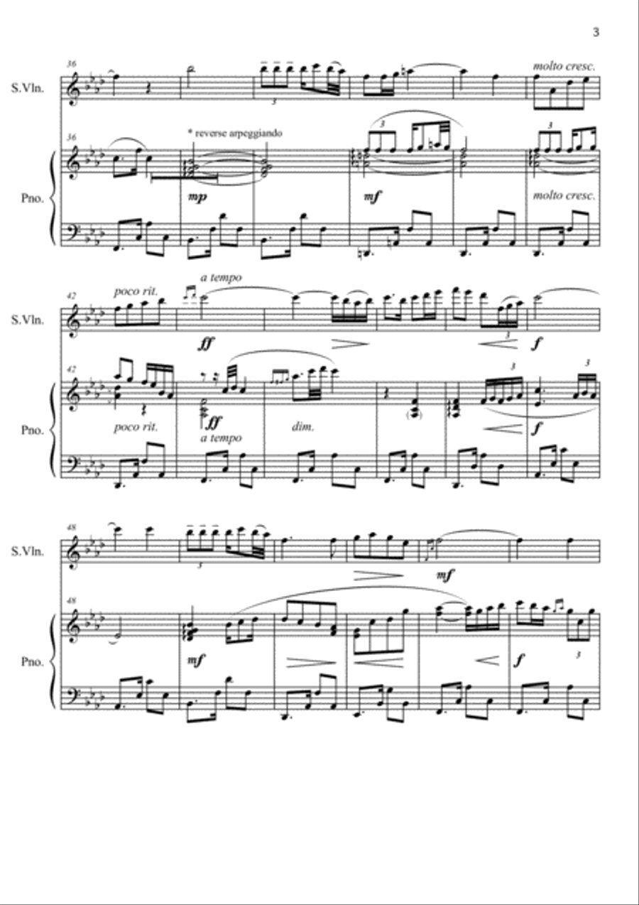 A Gypsy Lament String Duet scores gallery preview page 3
