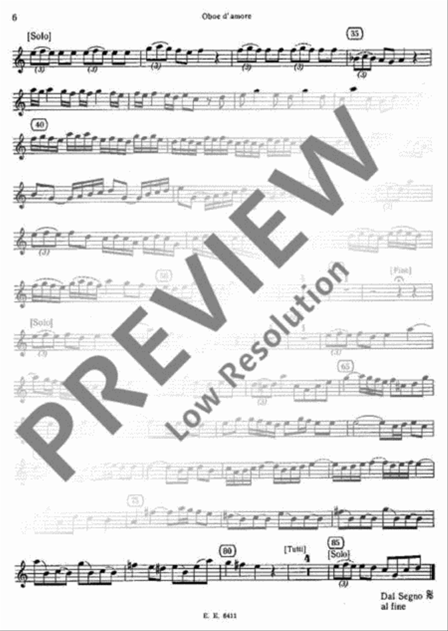Concerto A major Oboe scores gallery preview page 7