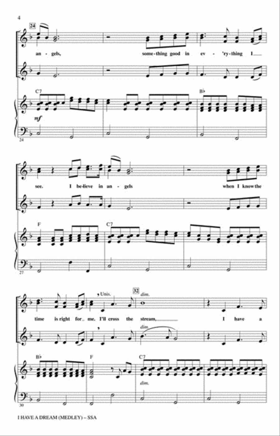 I Have a Dream I Have a Dream SSA scores gallery preview page 4