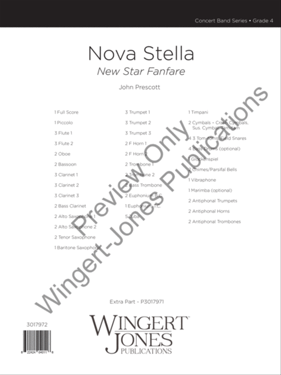 Nova Stella Concert Band scores gallery preview page 2