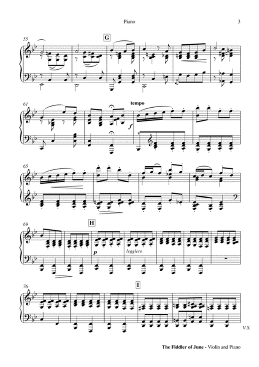 The Fiddler of June - Violin Solo with Piano accompanimennt image number null