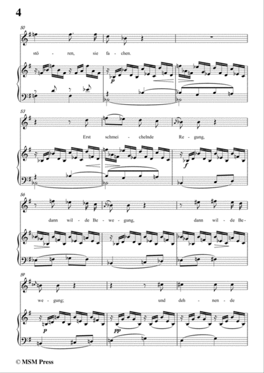 Schubert-Beim Winde,in g minor,for Voice&Piano Voice scores gallery preview page 6