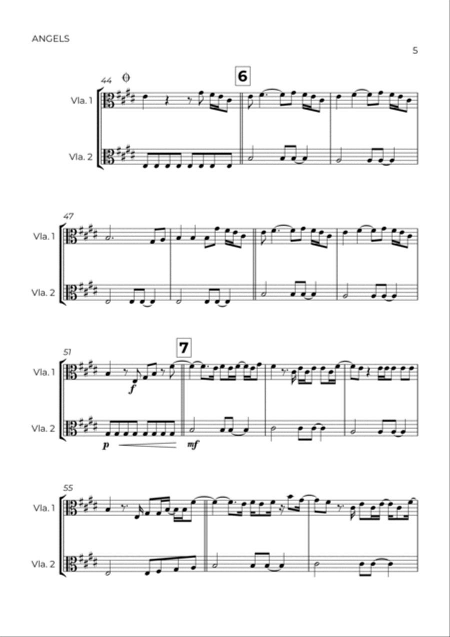 Angels String Duet scores gallery preview page 5