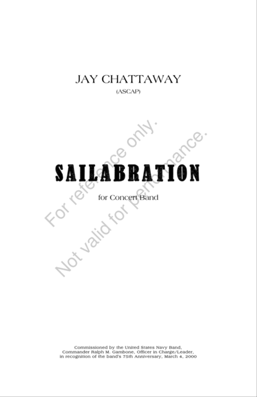 Sailabration Sailabration Concert Band scores gallery preview page 2