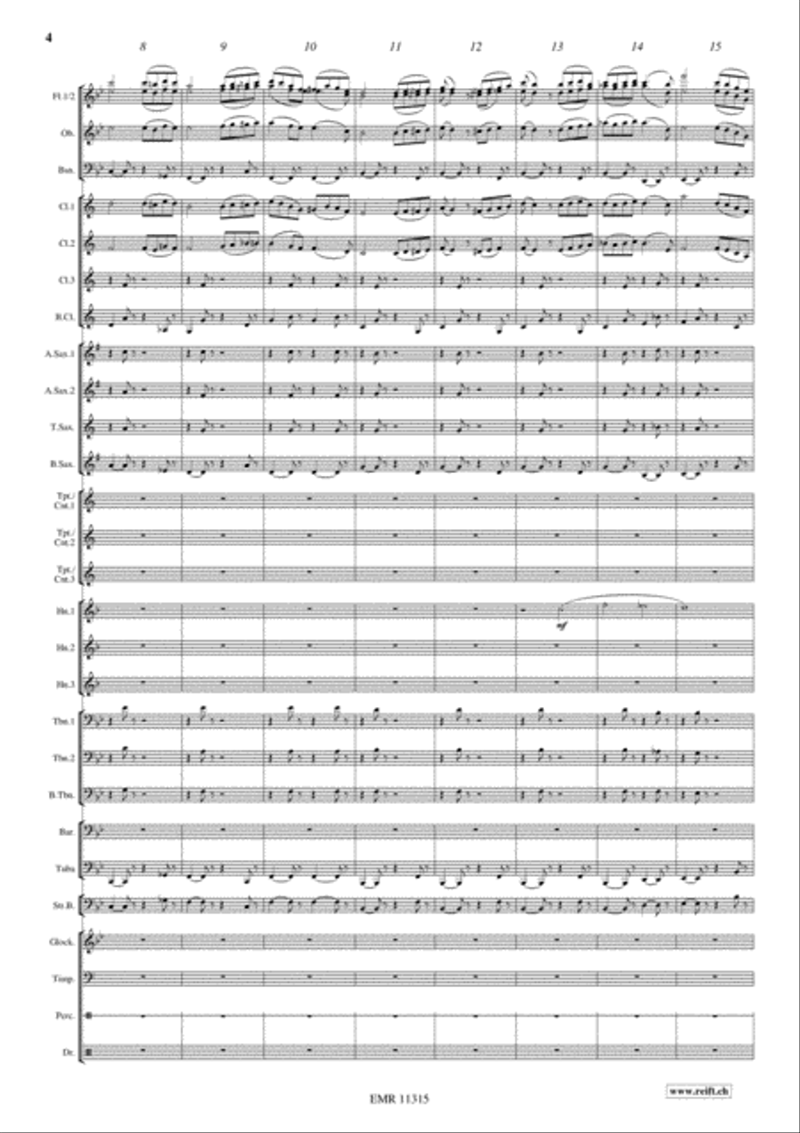 Por Una Cabeza Concert Band scores gallery preview page 5