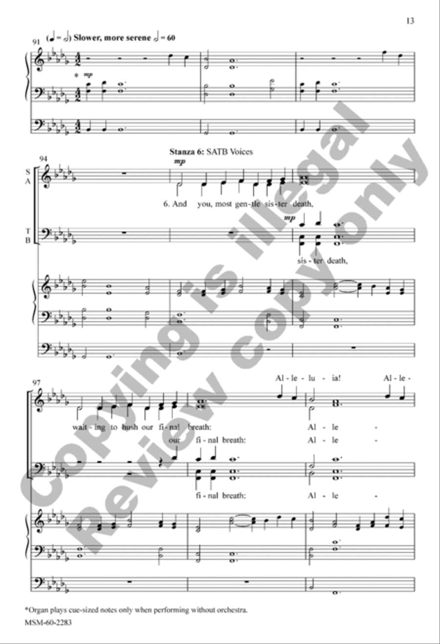 All Creatures of Our God and King (Choral Score) 4-Part scores gallery preview page 13