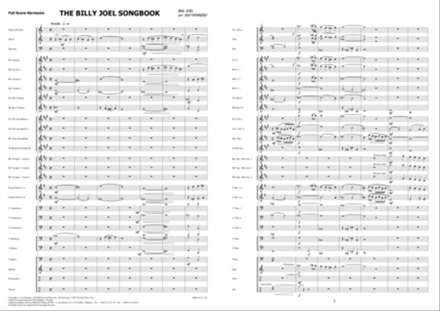 The Billy Joel Songbook Fanfare Band scores gallery preview page 2