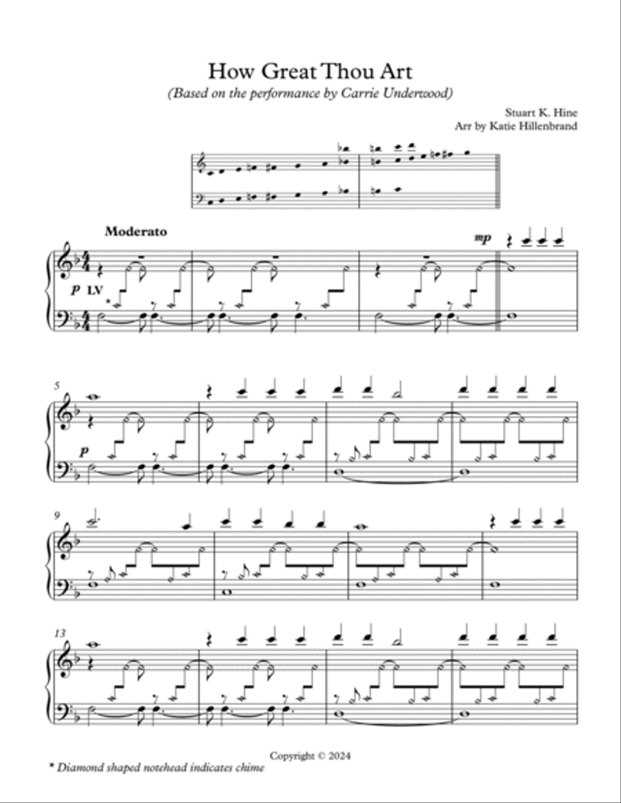How Great Thou Art Handbell Choir scores gallery preview page 2