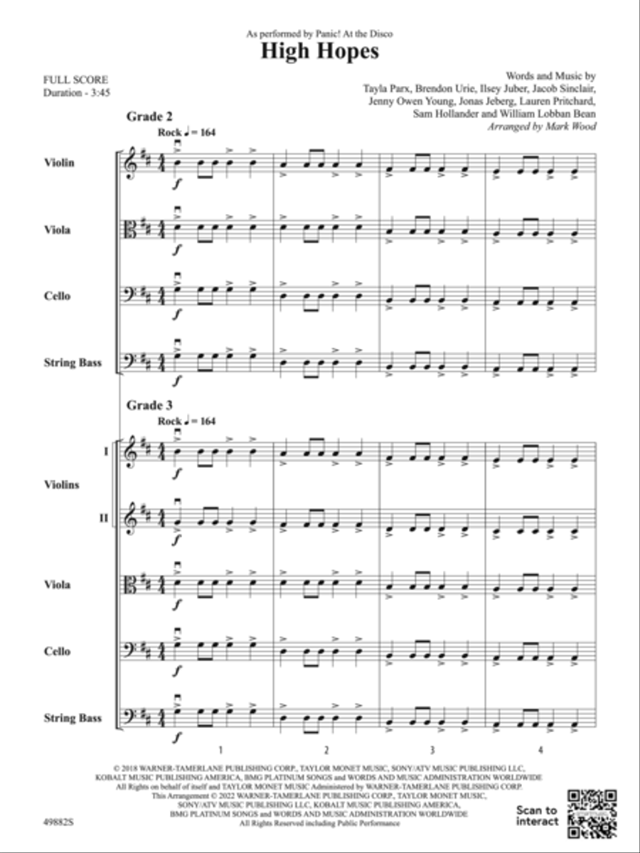 High Hopes: Score String Orchestra scores gallery preview page 3