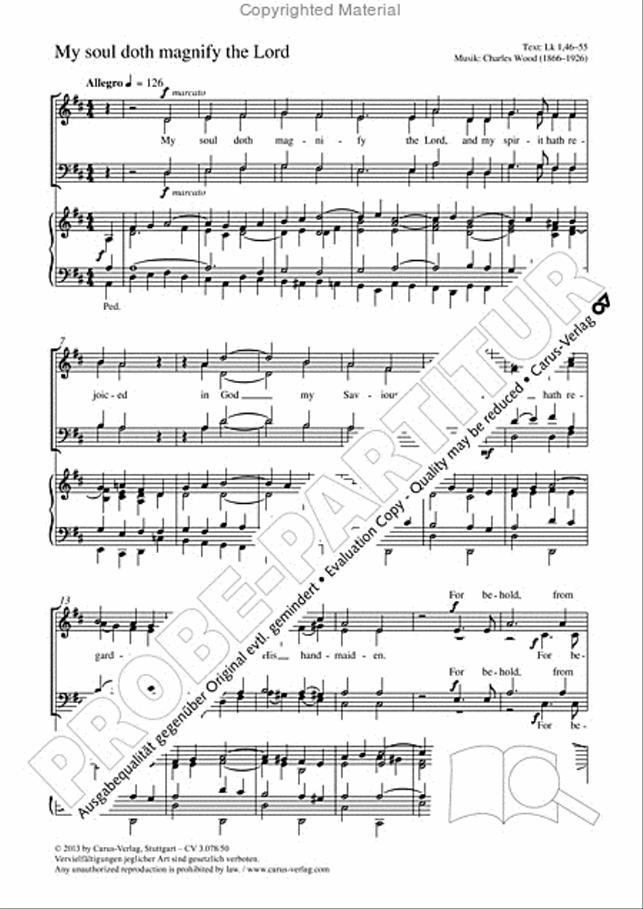 My soul doth magnify the Lord 4-Part scores gallery preview page 2