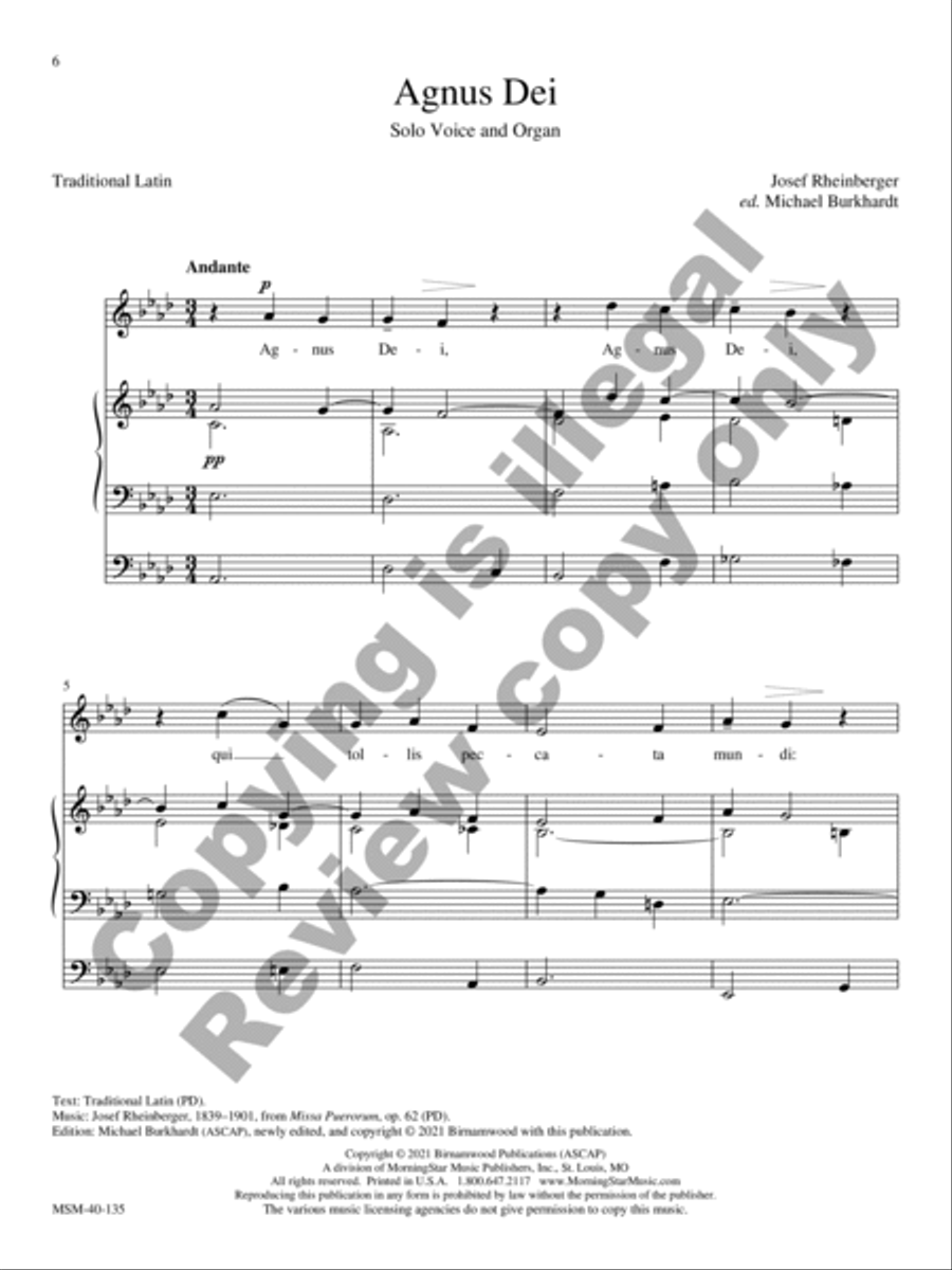 Classical Solos for the Church Year High Voice scores gallery preview page 6