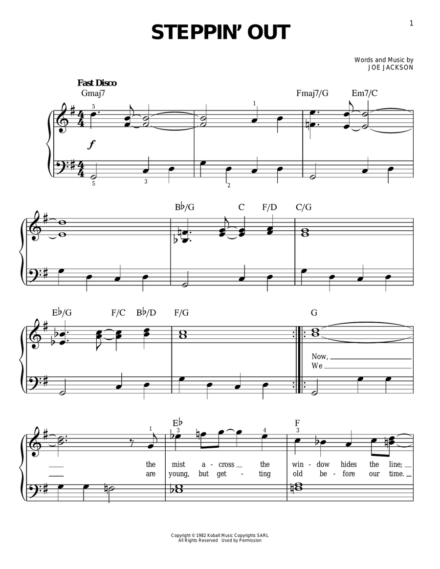 Steppin' Out Easy Piano scores gallery preview page 1