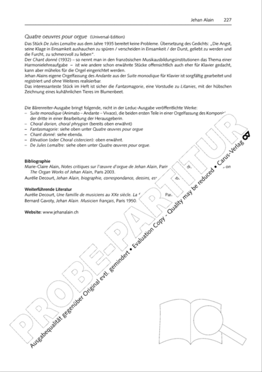 Orgelschule zur historischen Auffuhrungspraxis Organ Solo scores gallery preview page 228