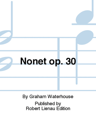 Book cover for Nonet Op. 30