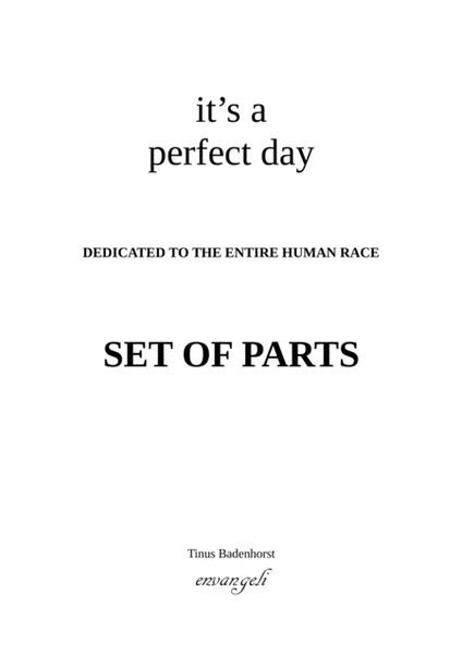 It's a perfect day - Set of Parts