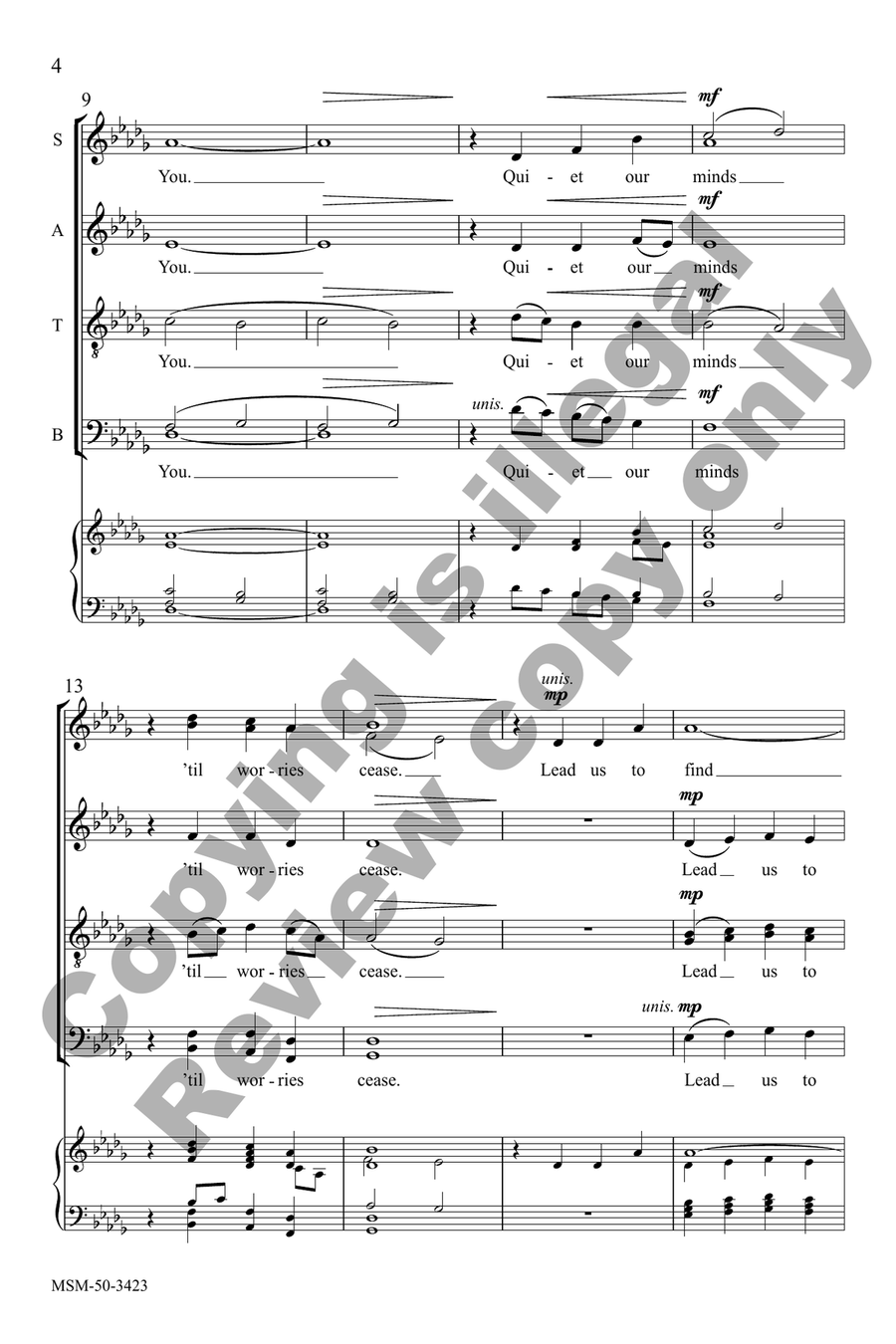 This Our Prayer Divisi scores gallery preview page 3