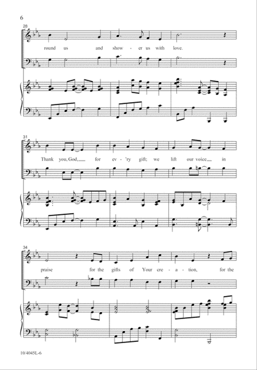Simple Thanks Simple Thanks 2-Part scores gallery preview page 6