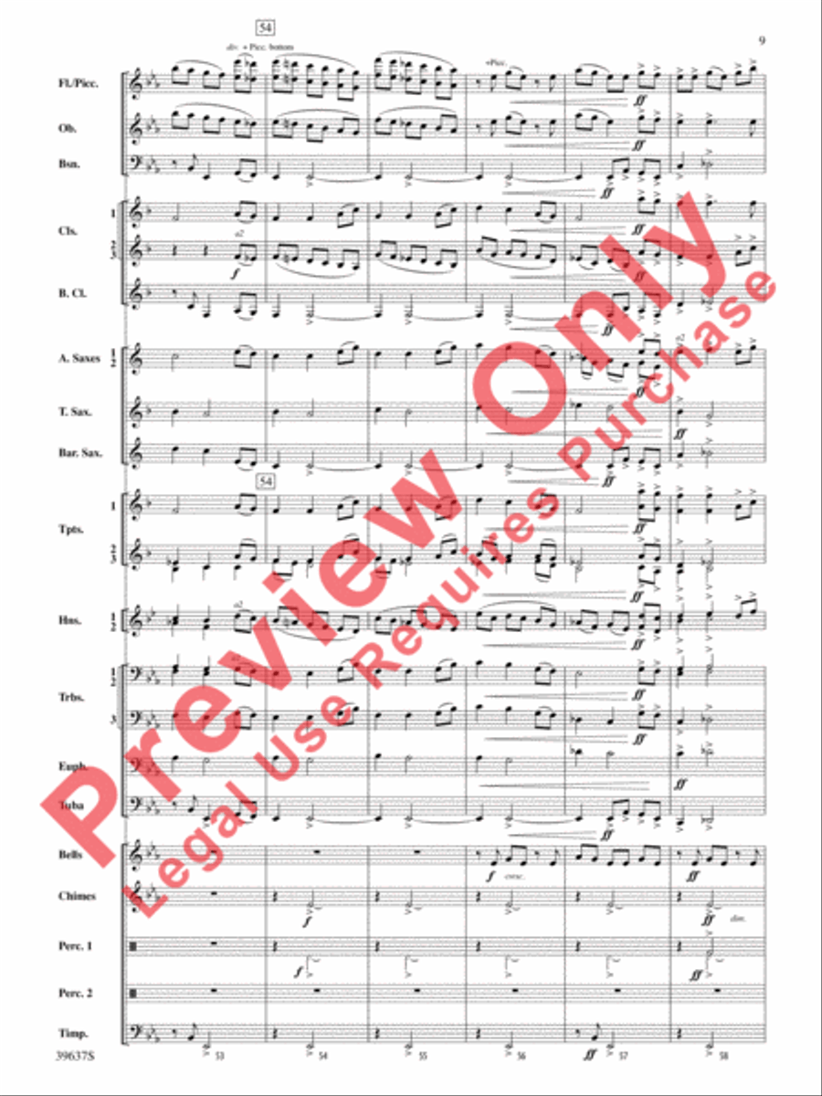 A Blessed Hymn A Blessed Hymn Concert Band scores gallery preview page 10