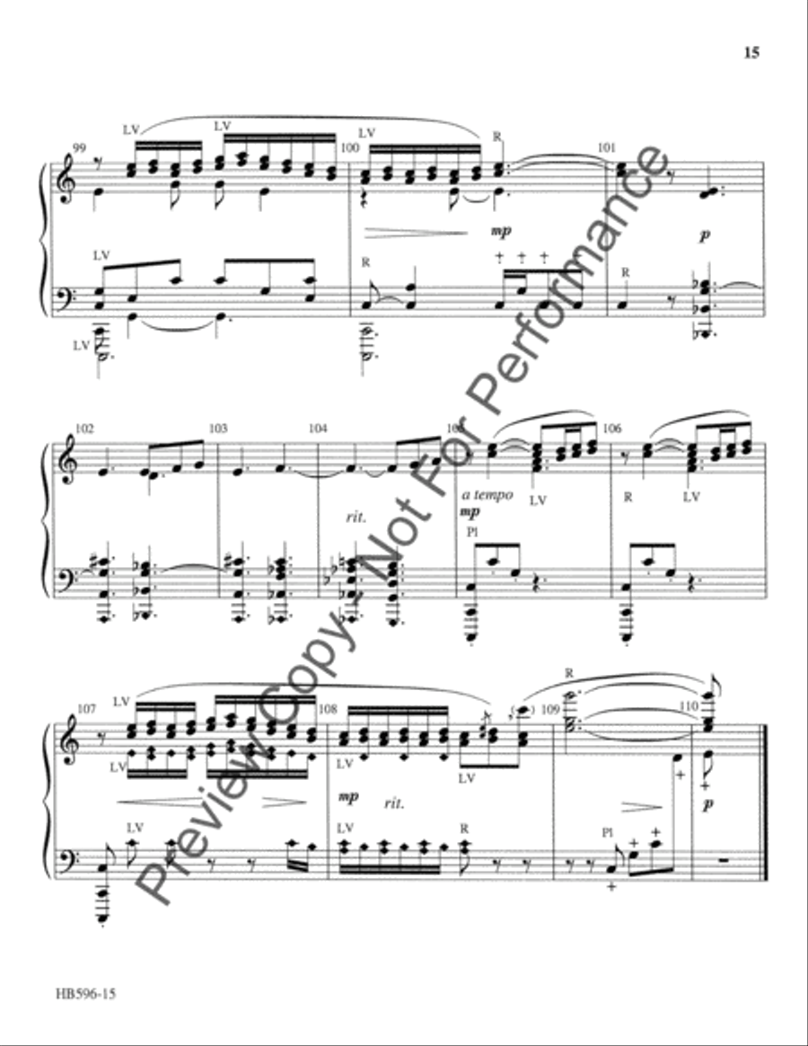 Flower Duet (Dome epais le jasmin (from Lakme) Handbell Choir scores gallery preview page 16