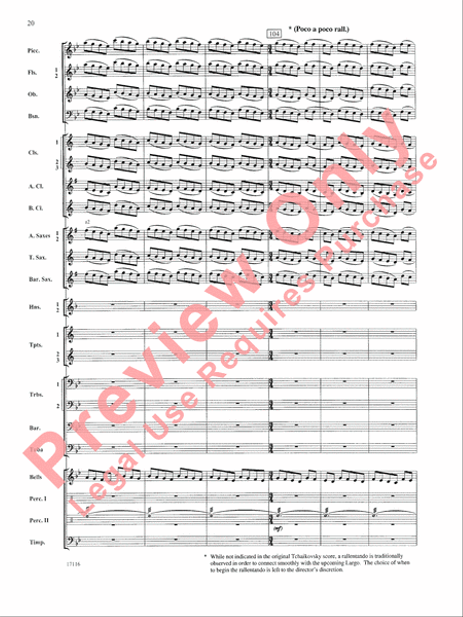 1812 Overture Concert Band scores gallery preview page 21