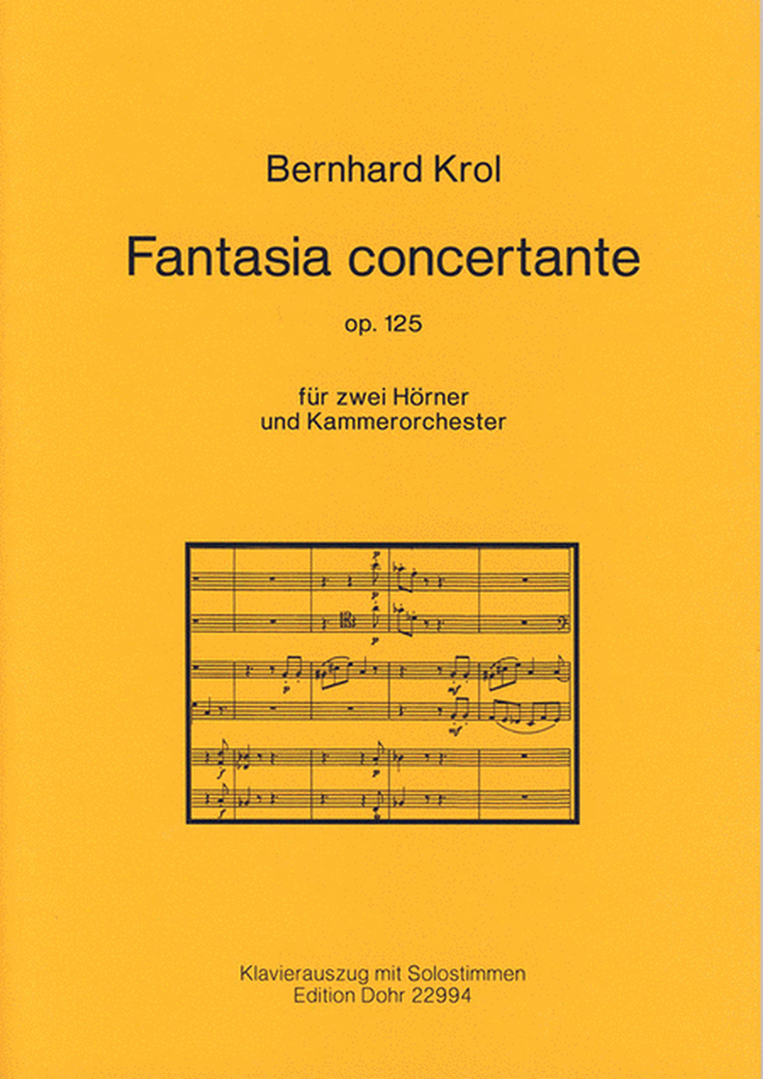 Fantasia concertante für zwei Hörner und Kammerorchester op. 125 (1992)