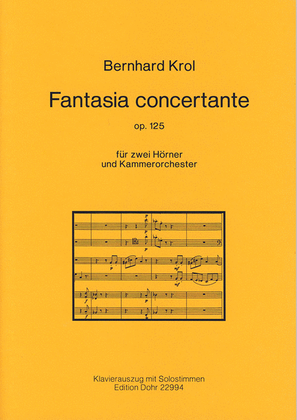 Book cover for Fantasia concertante für zwei Hörner und Kammerorchester op. 125 (1992)