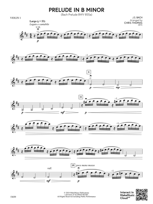 Book cover for Prelude in B Minor: 1st Violin