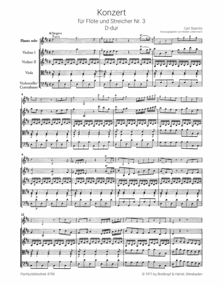Flute Concerto No. 3 in D major