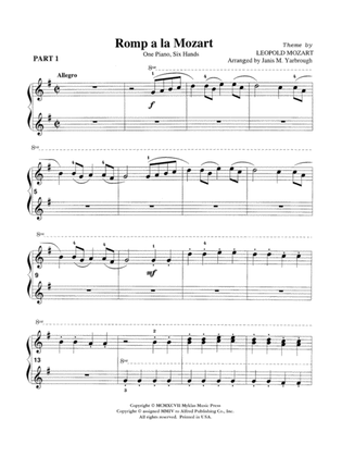 Romp a la Mozart - Piano Trio (1 Piano, 6 Hands)