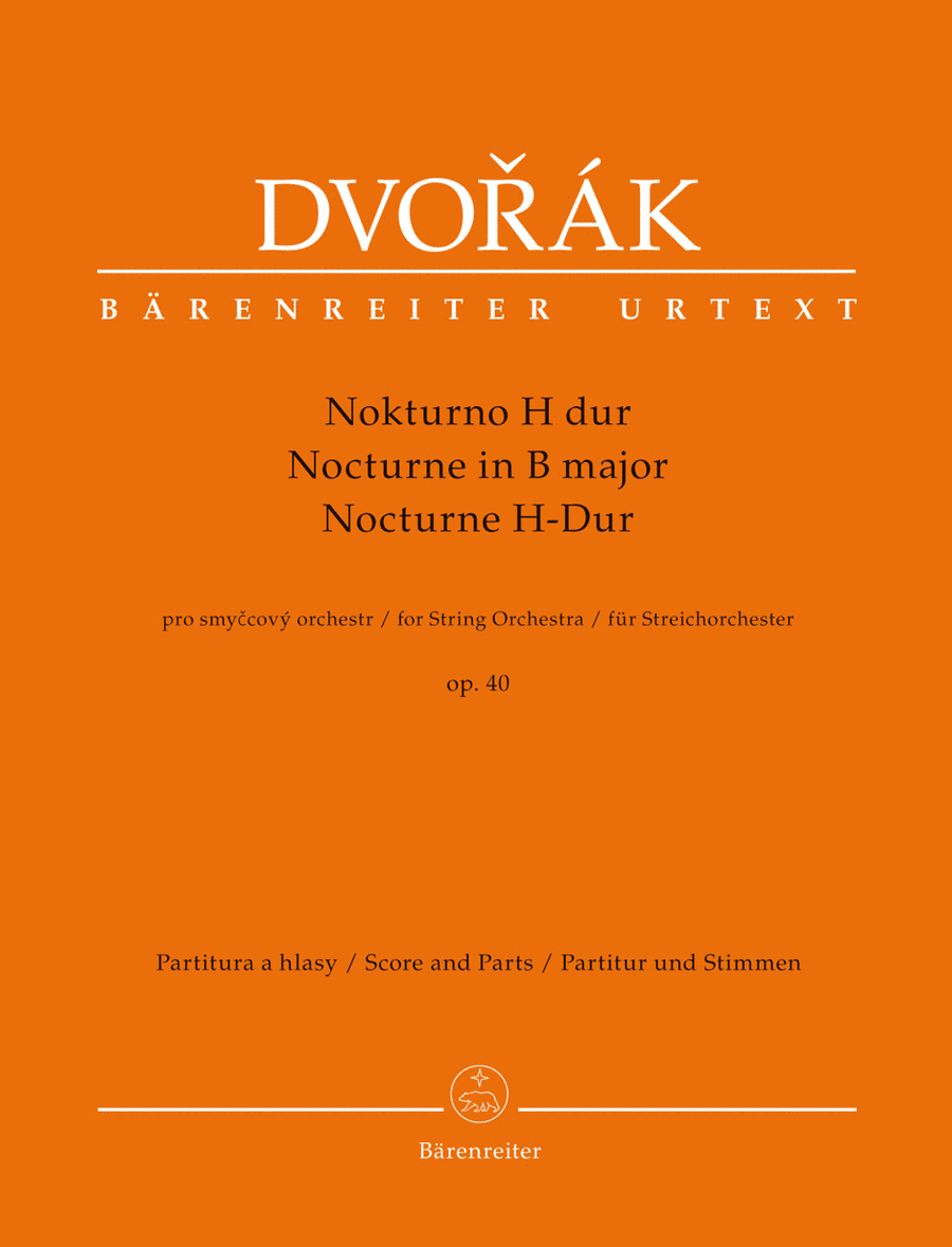 Nocturne for String Orchestra in B major, op. 40 String Orchestra scores gallery preview page 1