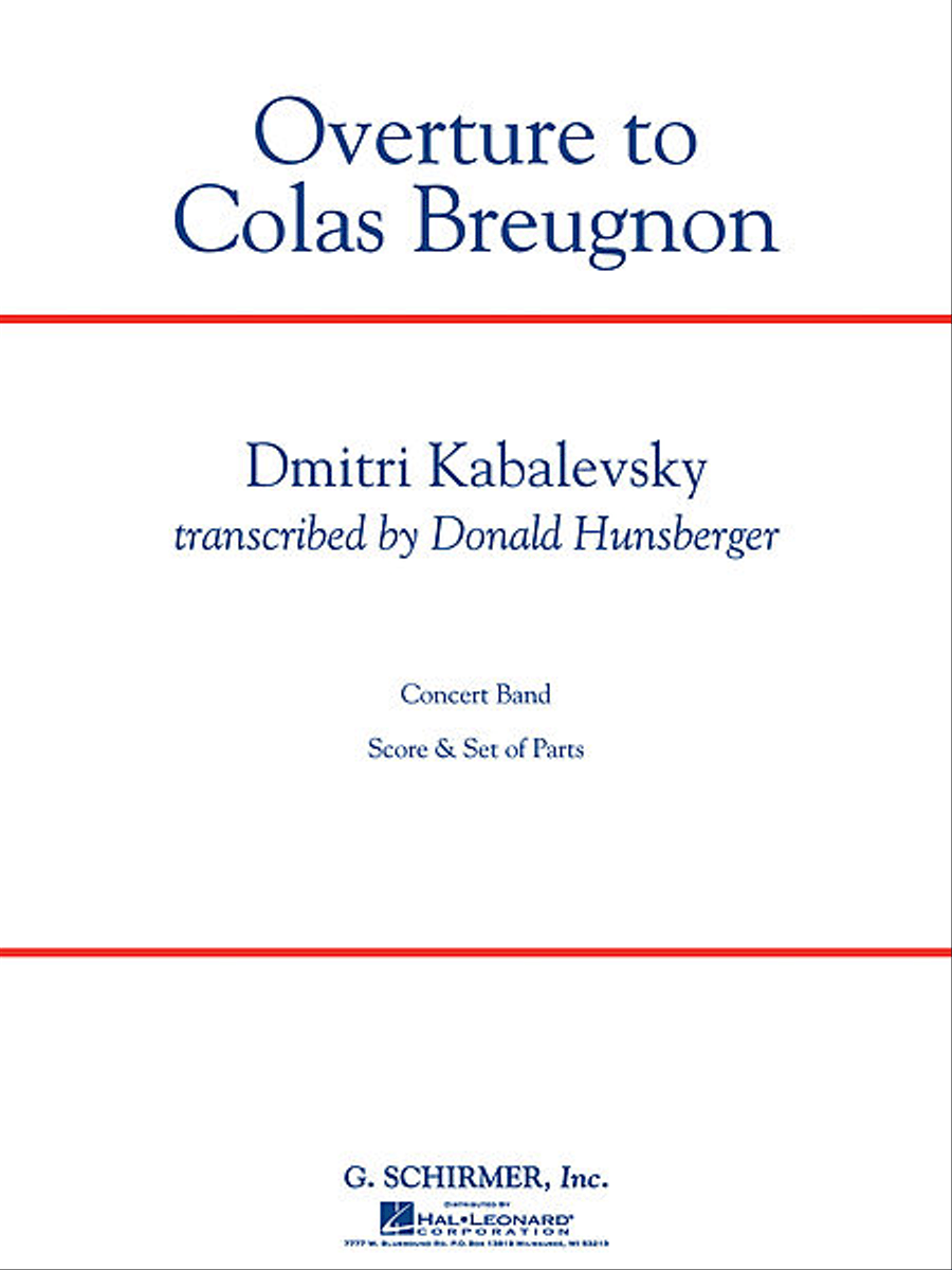 Overture to “Colas Breugnon” Concert Band scores gallery preview page 1