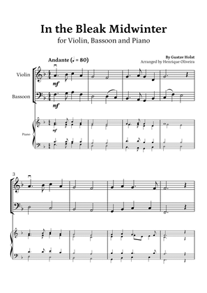 In the Bleak Midwinter (Violin, Bassoon and Piano) - Beginner Level