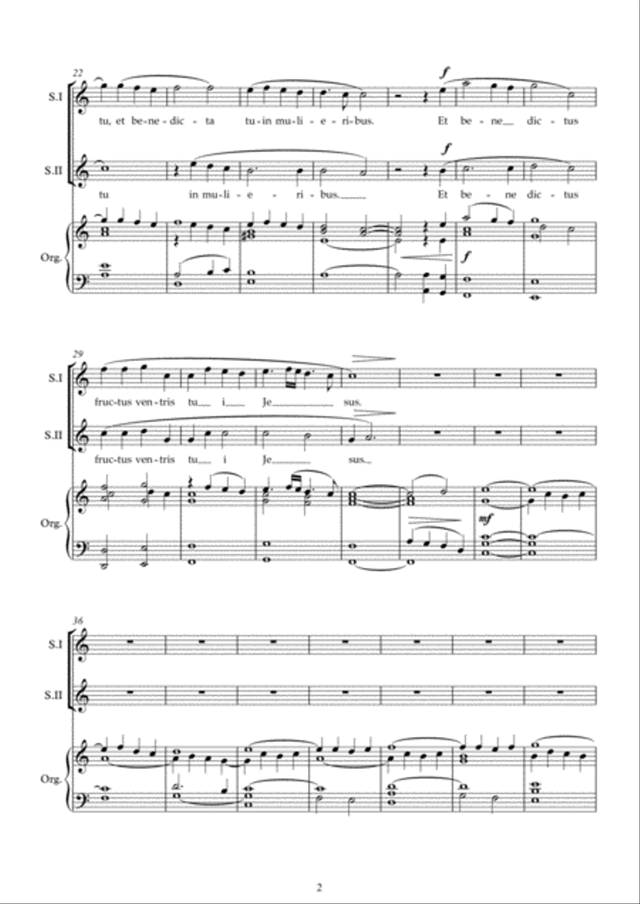 Ave Maria Ave Maria Vocal Duet scores gallery preview page 2