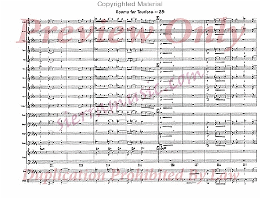 Rooms For Tourists Rooms For Tourists Jazz Ensemble scores gallery preview page 29