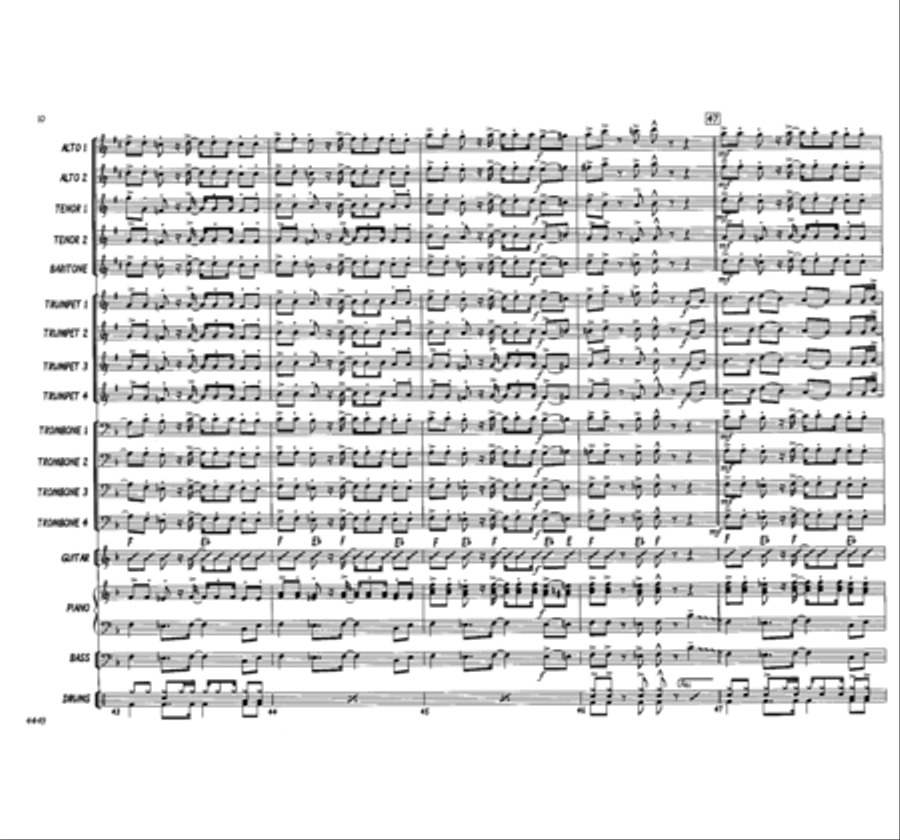 Lord, I Want to Be a Christian Jazz Ensemble scores gallery preview page 10
