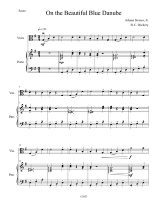The Blue Danube (Viola Solo with Piano Accompaniment)