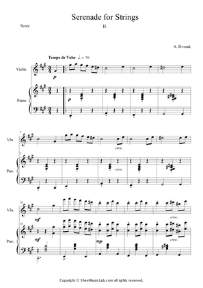 Serenade for Strings in E Major Op.22, II