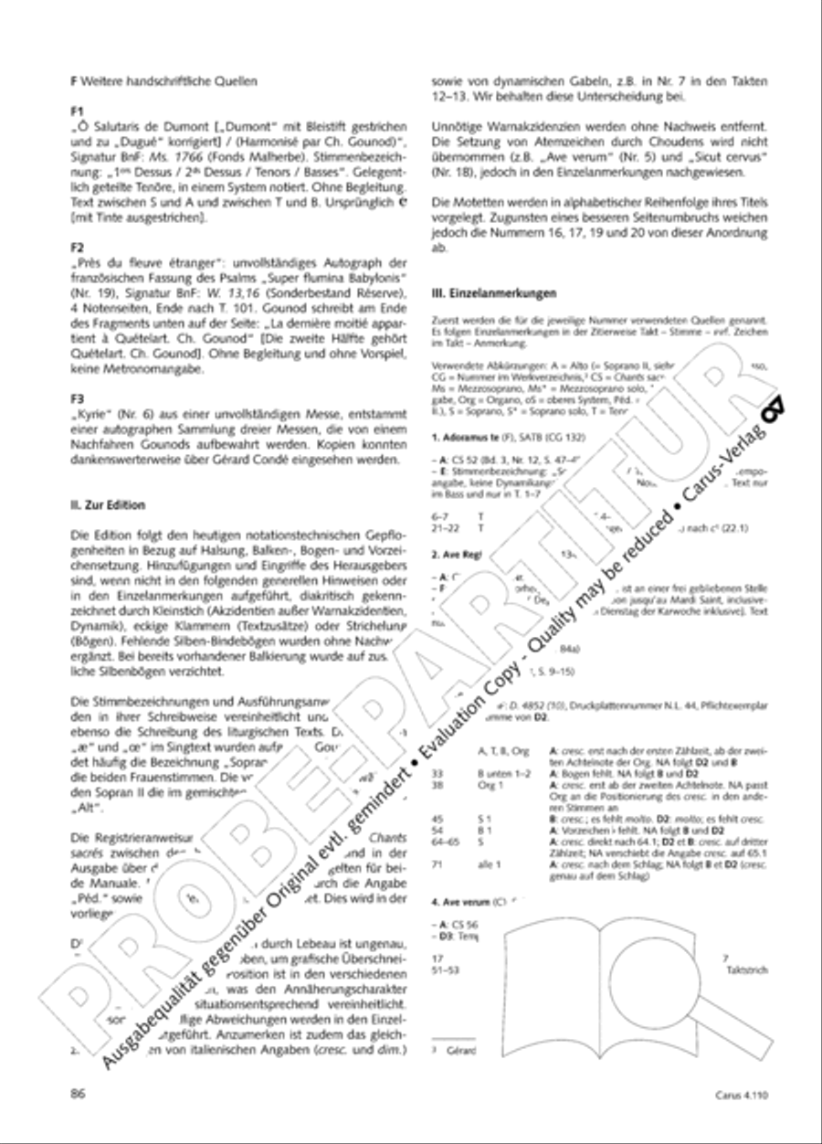 20 Latin Motets (Chants sacres latin/ 20 latein. Motetten) 4-Part scores gallery preview page 87