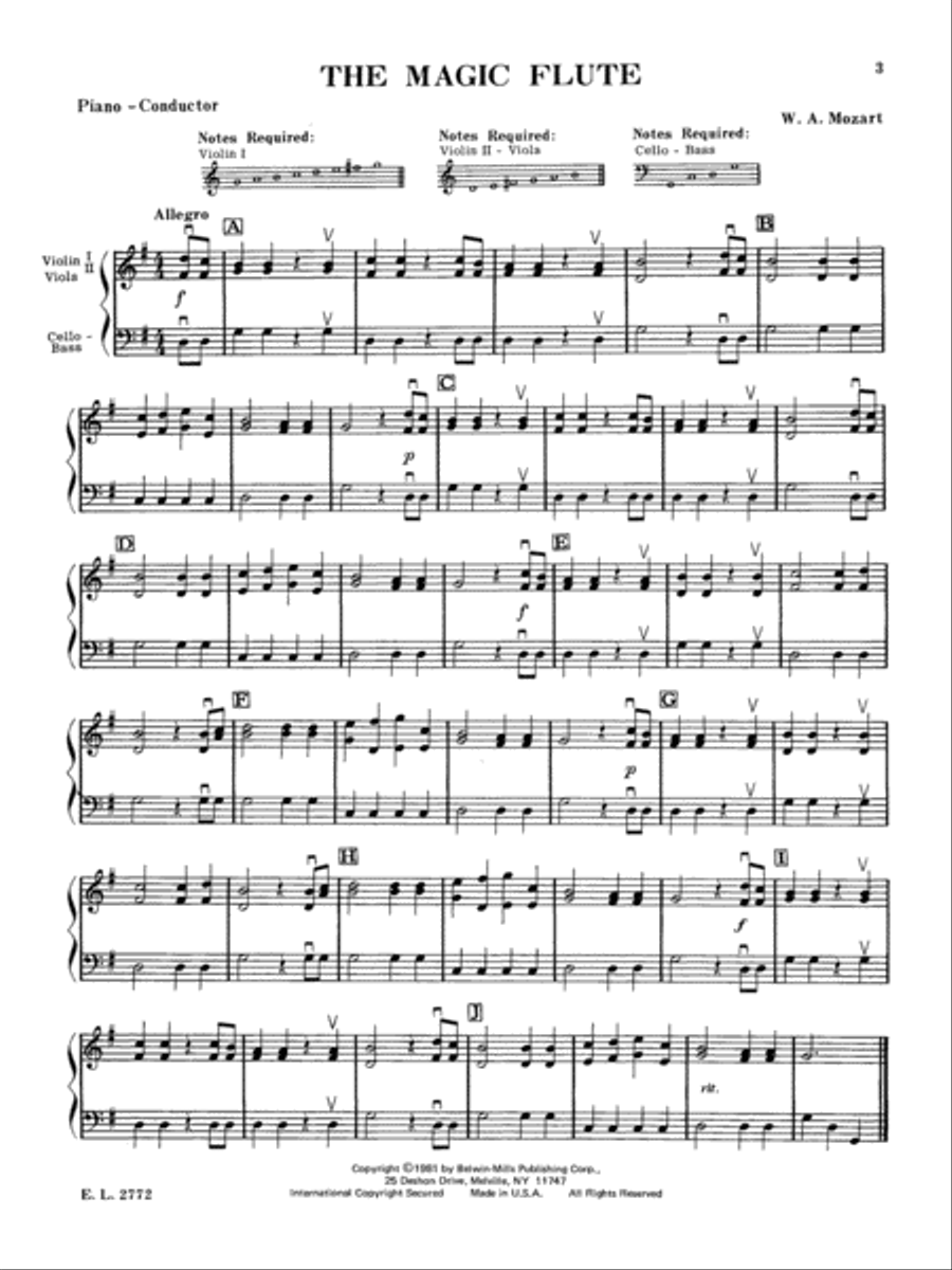 Strings Are Fun, Level 1 String Orchestra scores gallery preview page 3
