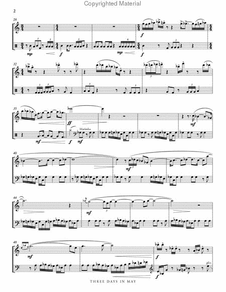 Three Days in May (score & parts) image number null