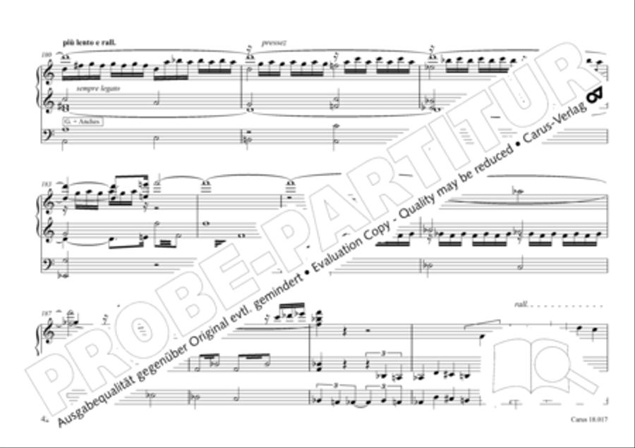 Tournemire: Funf Improvisationen fur Orgel solo Organ Solo scores gallery preview page 42