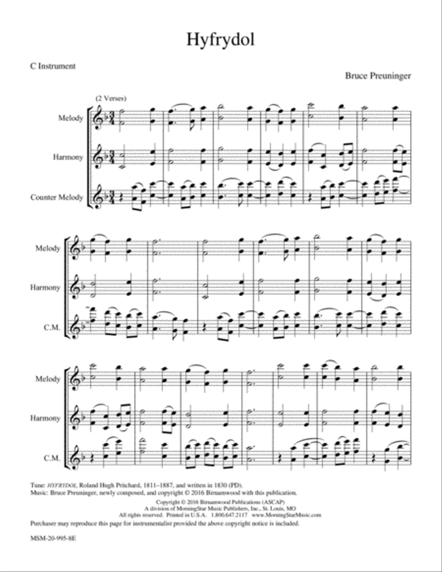 Hyfrydol Piano and Keyboard scores gallery preview page 3