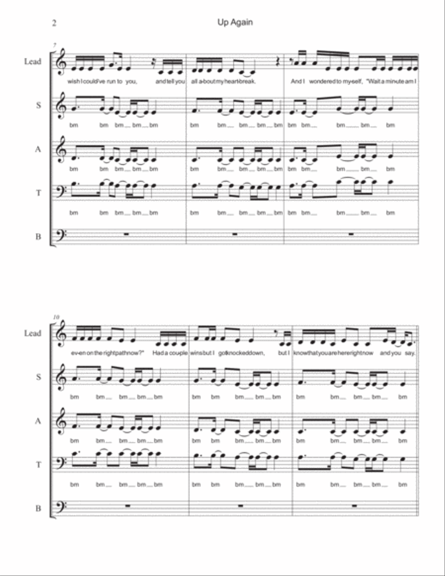 Up Again 4-Part scores gallery preview page 2
