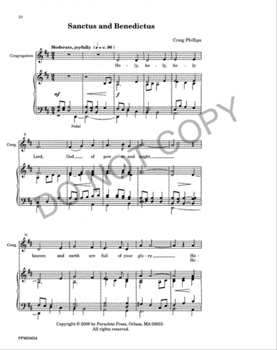 Festival Eucharist (Choral Score) 4-Part scores gallery preview page 11