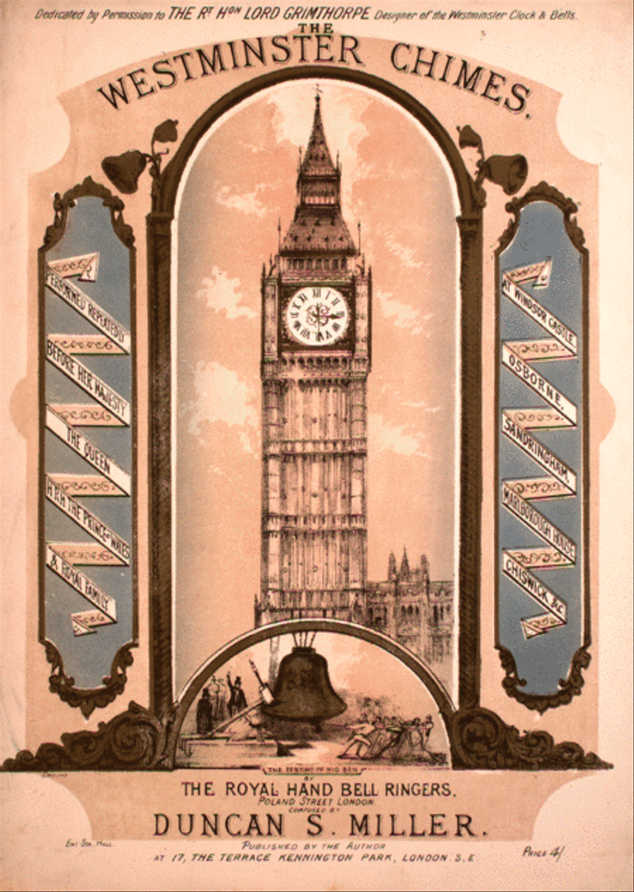 The Westminster Chimes Piano Solo scores gallery preview page 1