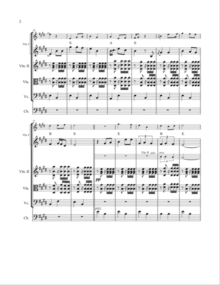 I'll Twine 'Mid the Ringlets for string orchestra String Orchestra scores gallery preview page 2