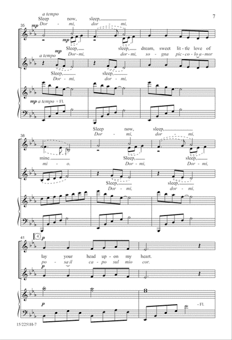 Mille Cherubini in Coro Mille Cherubini in Coro SSA scores gallery preview page 8